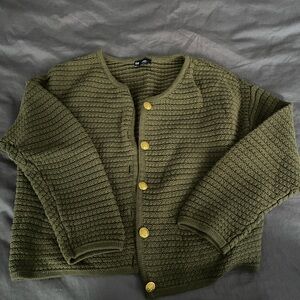 GAP textured sweater jacket